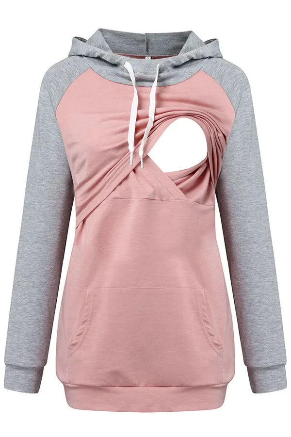 Obstetric Care Hoodie Comfortable Breastfeeding Sweatshirt