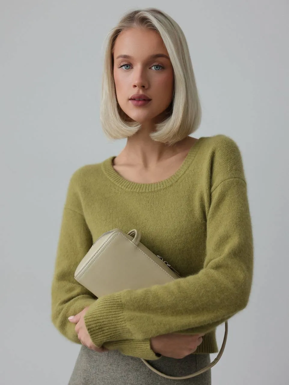 Olive Green Wool Sweater