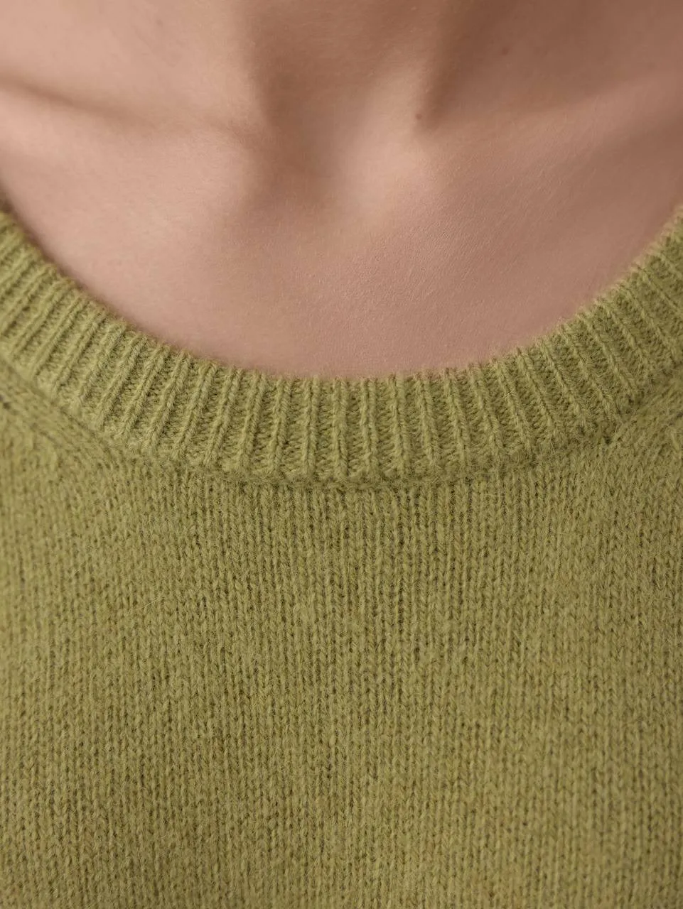 Olive Green Wool Sweater