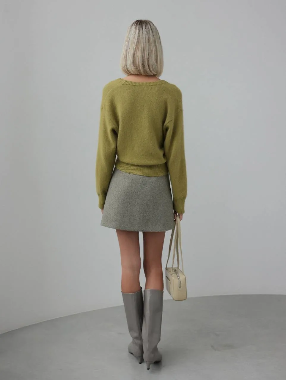 Olive Green Wool Sweater