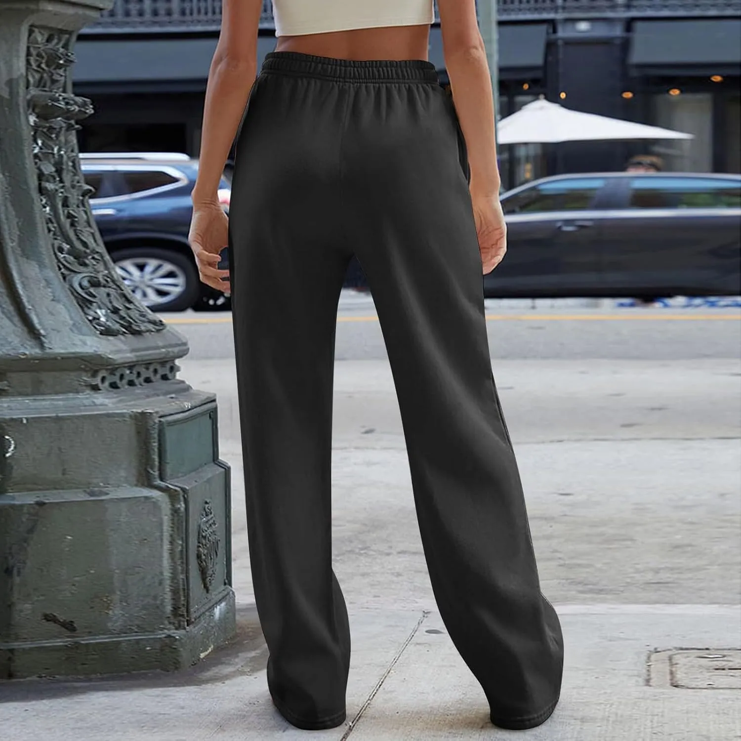 Pants for Women Casual Print Soft High Waisted Sweatpants Athletic Drawstring with