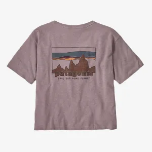 Patagonia '73 Skyline Easy Cut Responsibili-Tee | Stormy Mauve | Womens