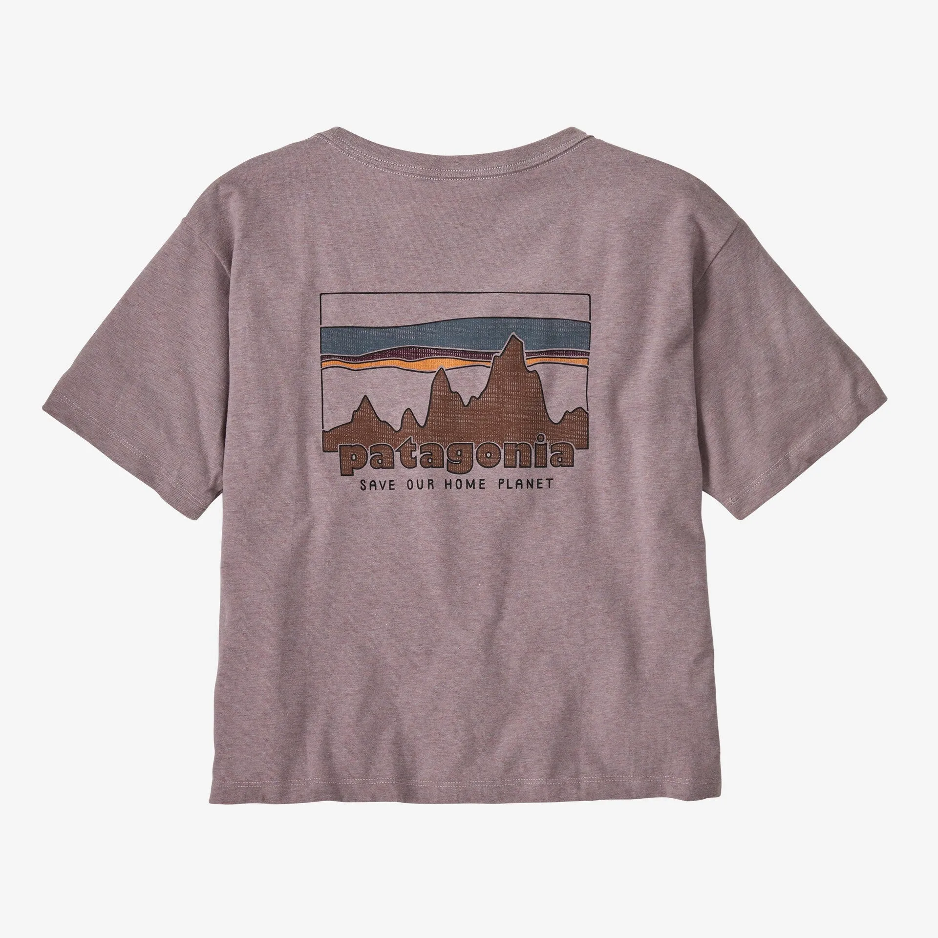 Patagonia '73 Skyline Easy Cut Responsibili-Tee | Stormy Mauve | Womens