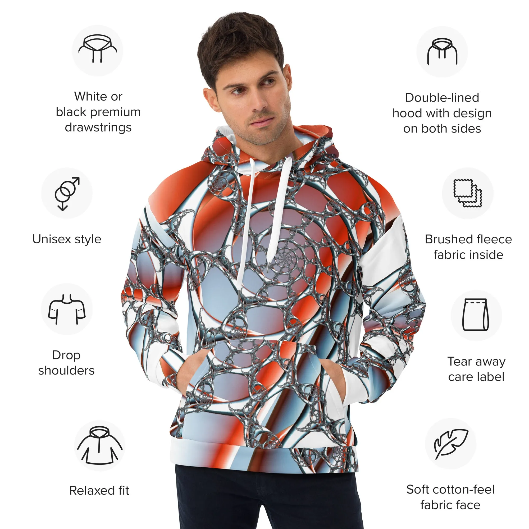 "Celestial Silk Threads" Collection - Designer Unisex Hoodie