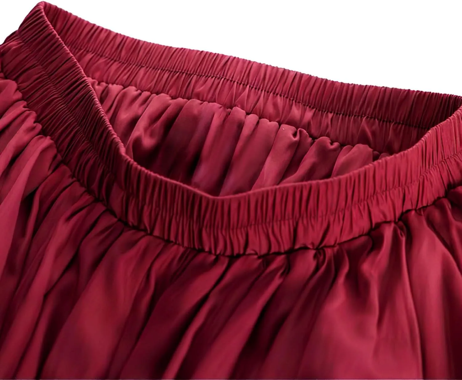 Renaissance Maxi Skirts for Women Elastic High Waist Double Layered A-Line Skirts Vintage Pleated Skirt with Pockets