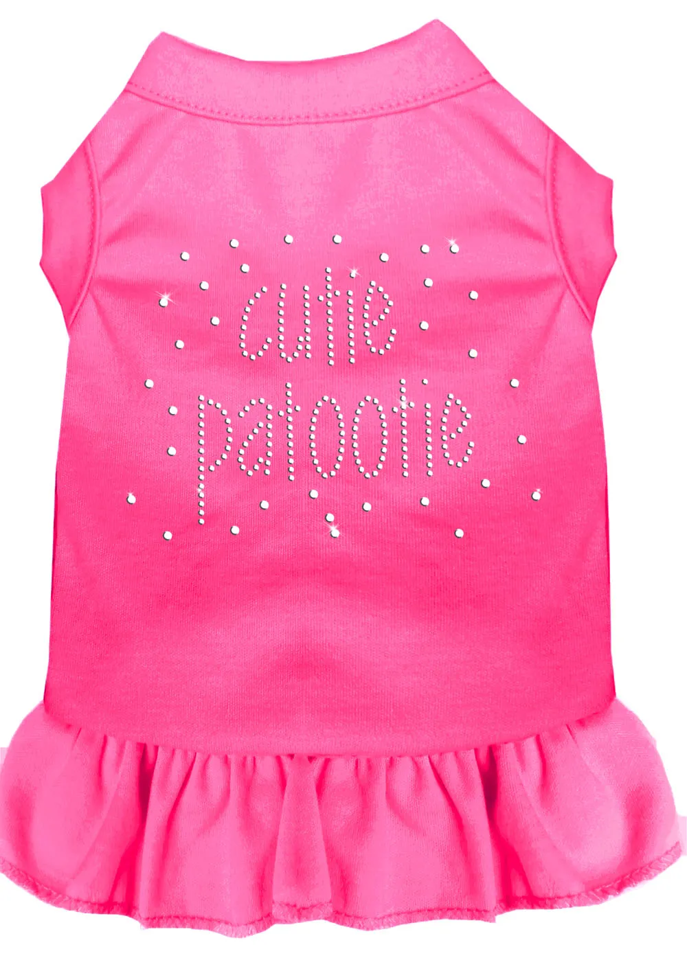 Rhinestone Cutie Patootie Dress Bright Pink Xxxl