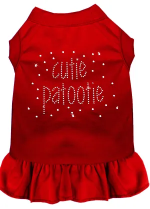 Rhinestone Cutie Patootie Dress Red Lg