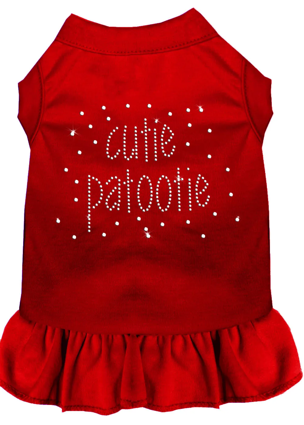 Rhinestone Cutie Patootie Dress Red Lg