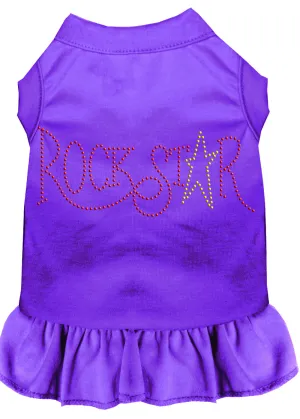 Rhinestone Rockstar Dress Purple 4x