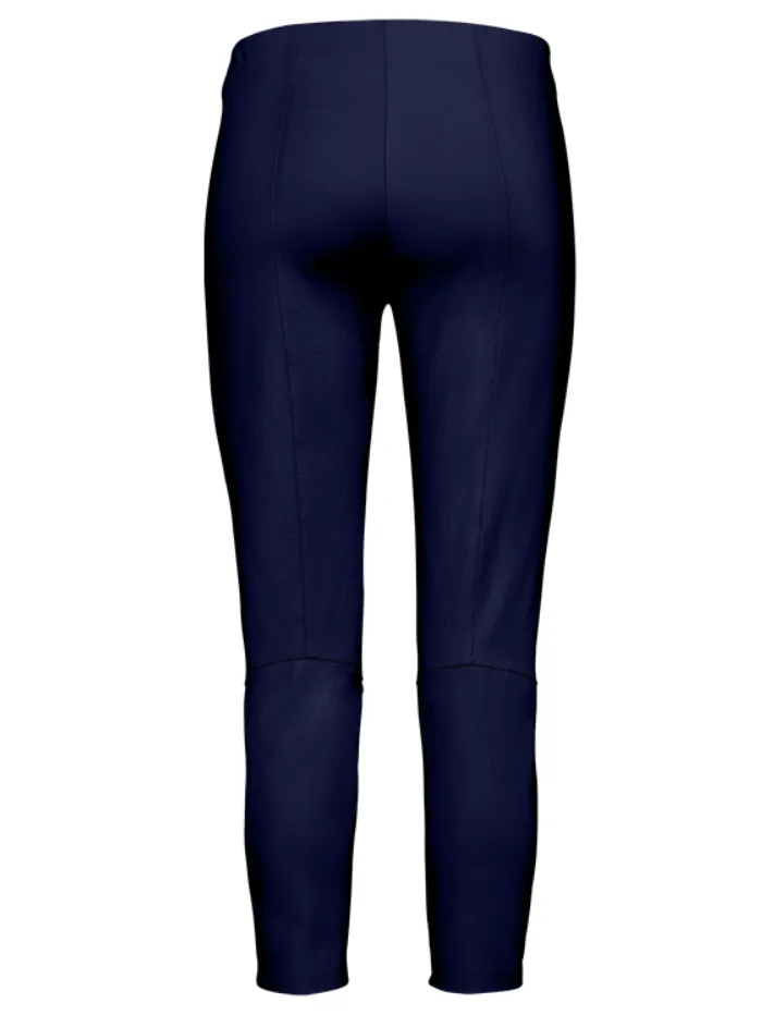 Riani Deep Blue Cropped Pull On Trouser 393275 2162 Col 421