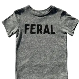 SILAS - FERAL Tee in Heather Grey