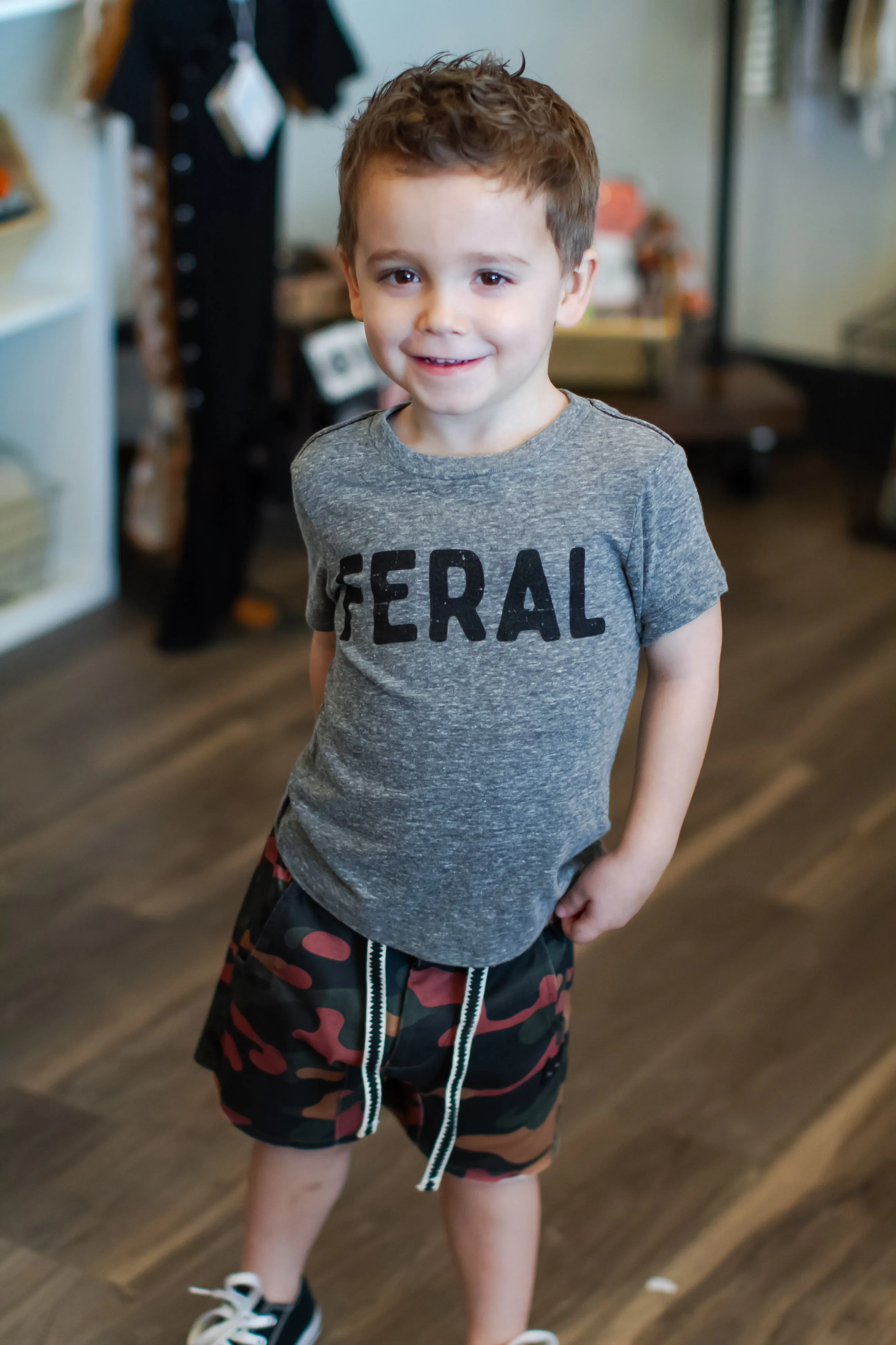 SILAS - FERAL Tee in Heather Grey