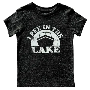 SILAS - I Pee in the Lake Tee in Charcoal