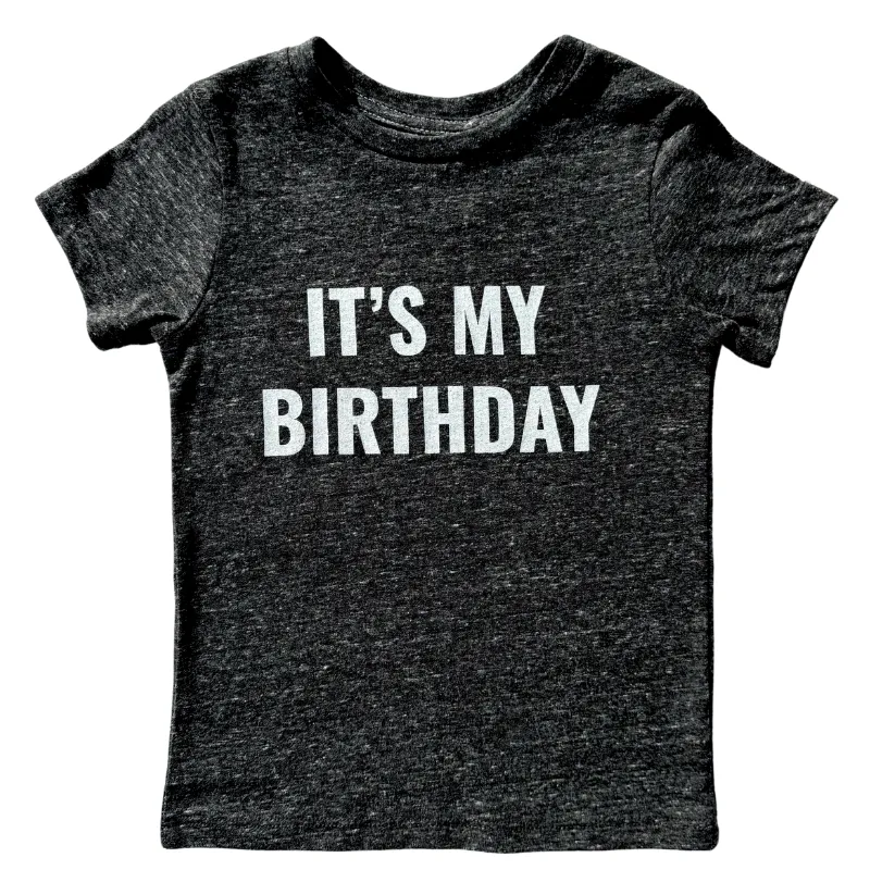 SILAS - It's My Birthday Tee in Charcoal