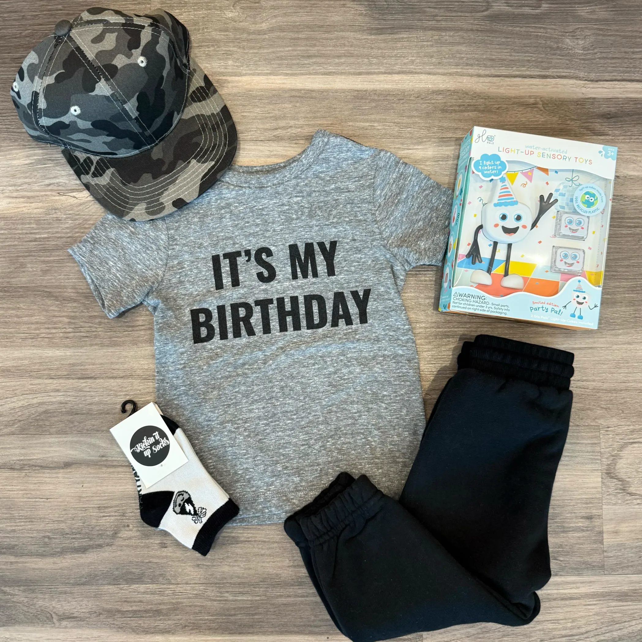 SILAS - It's My Birthday Tee in Heather Grey