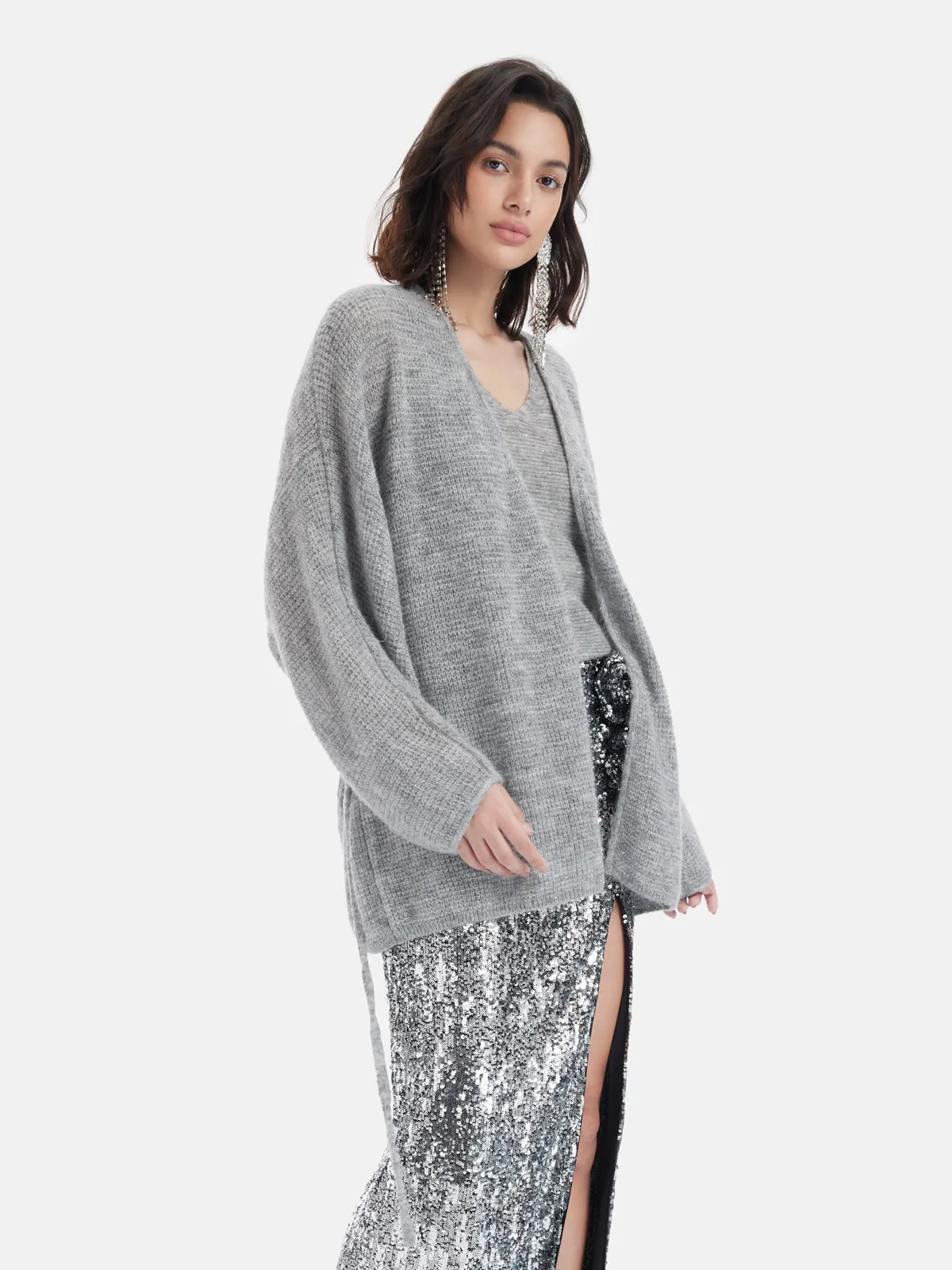Silver Thread Relaxed Knit Set