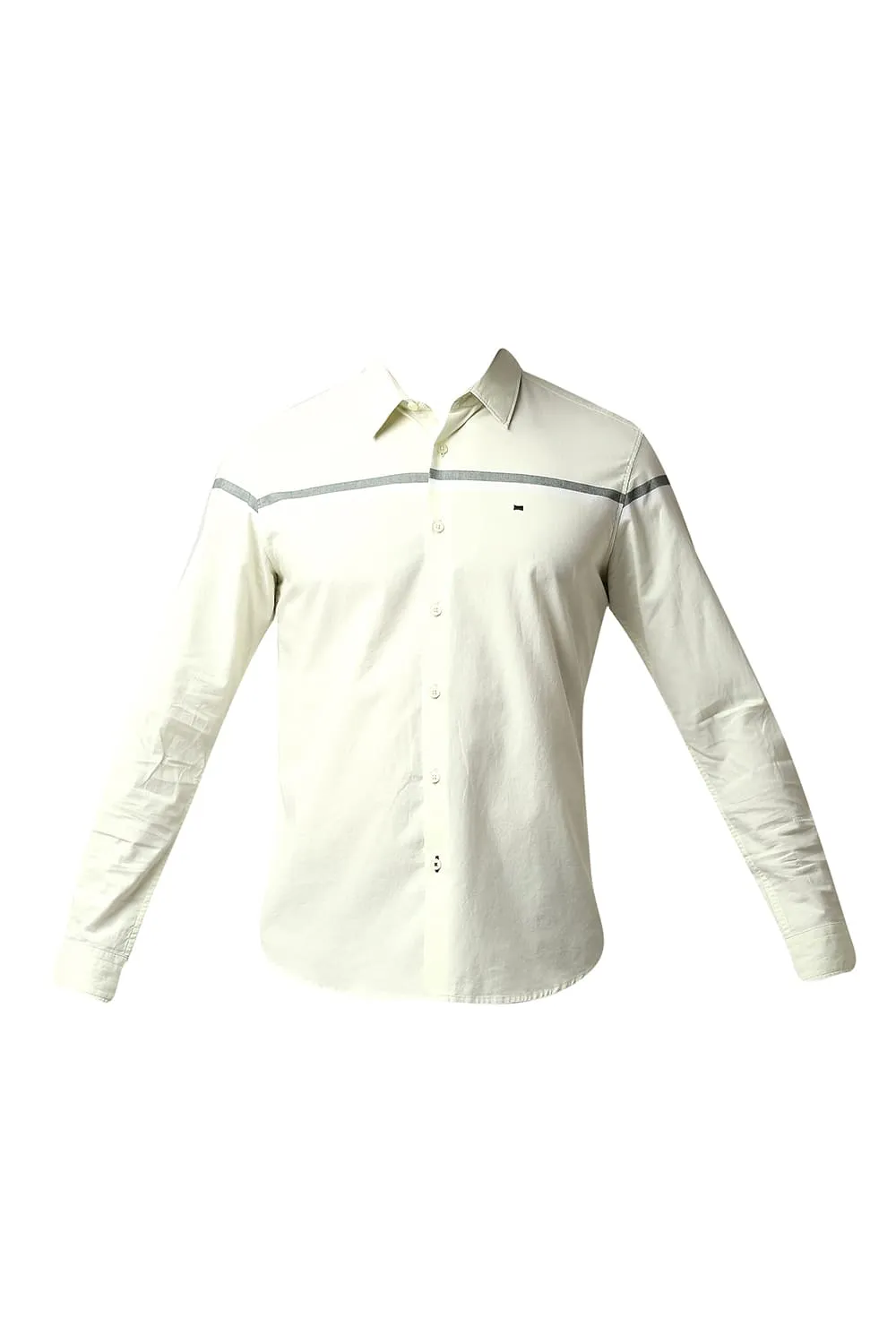 Slim Fit Oxford Engineering Weft Stripe Shirt