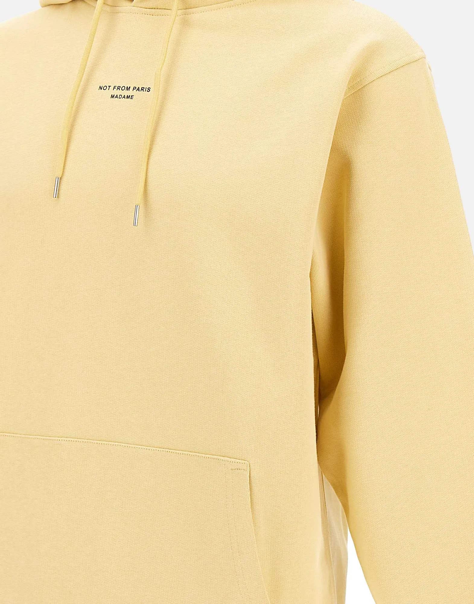 Slogan Classique Cotton Sweatshirt in Yellow