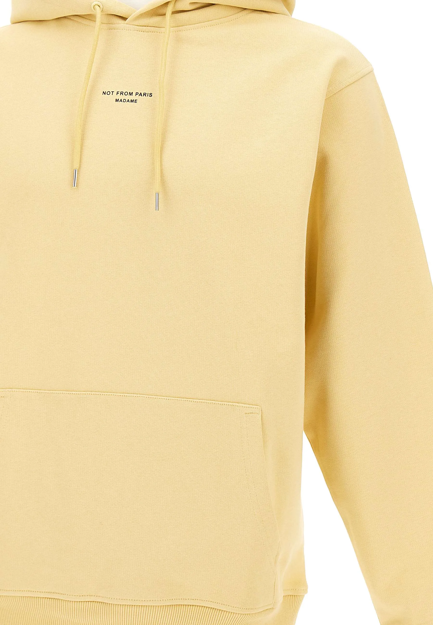 Slogan Classique Cotton Sweatshirt in Yellow