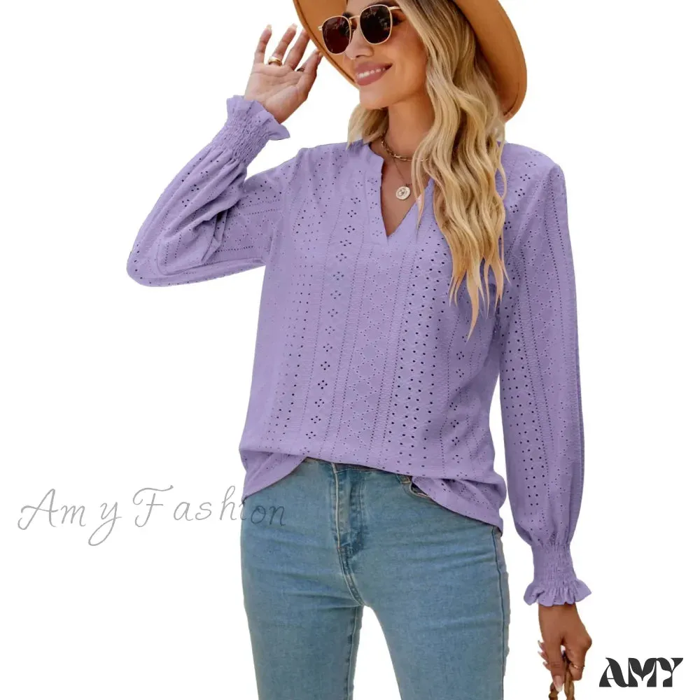 Solid Casual Loose Fashion Summer Vintage Oversized Elegant Female Tops Blouses