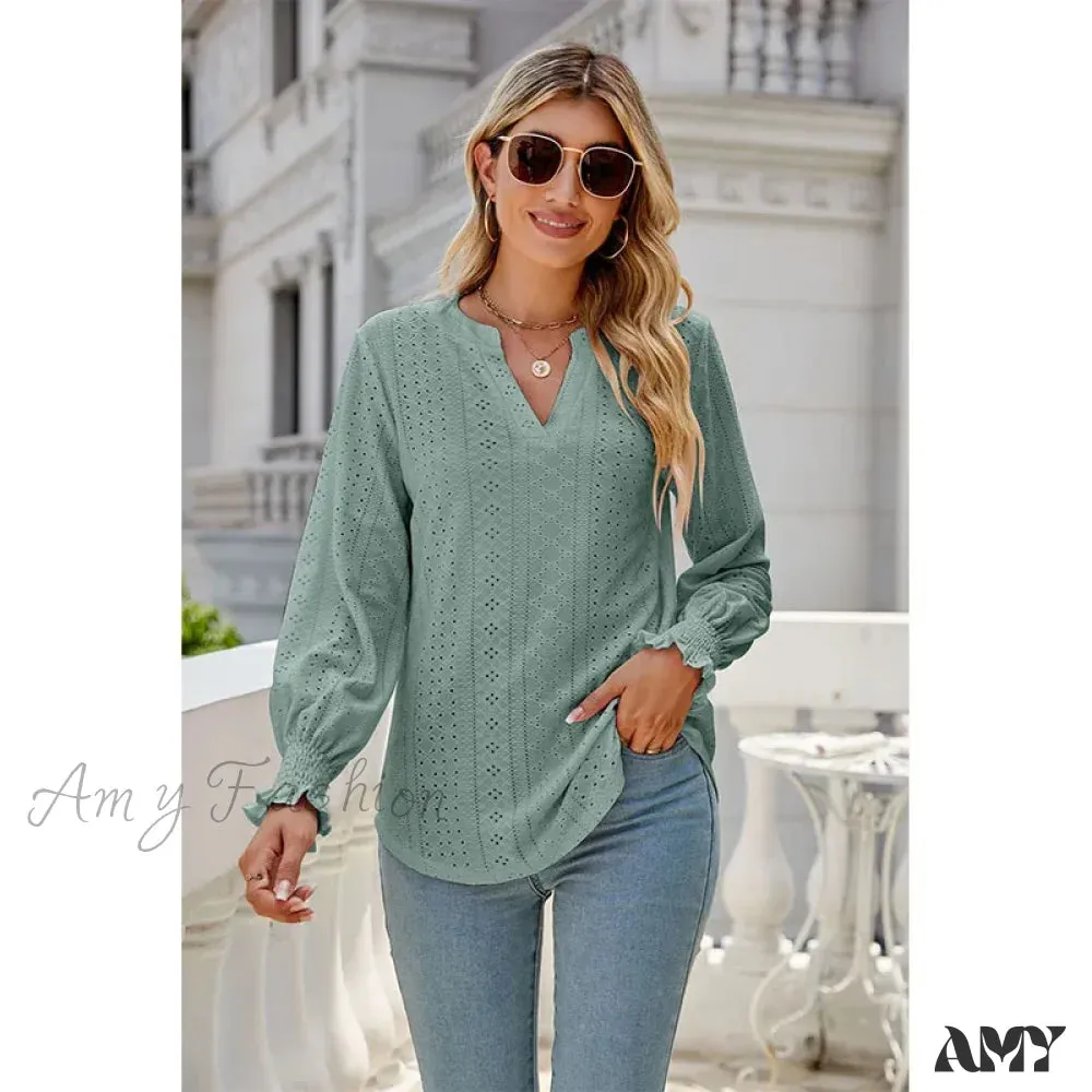 Solid Casual Loose Fashion Summer Vintage Oversized Elegant Female Tops Blouses