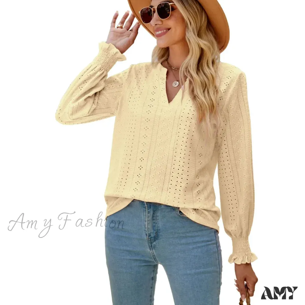 Solid Casual Loose Fashion Summer Vintage Oversized Elegant Female Tops Blouses