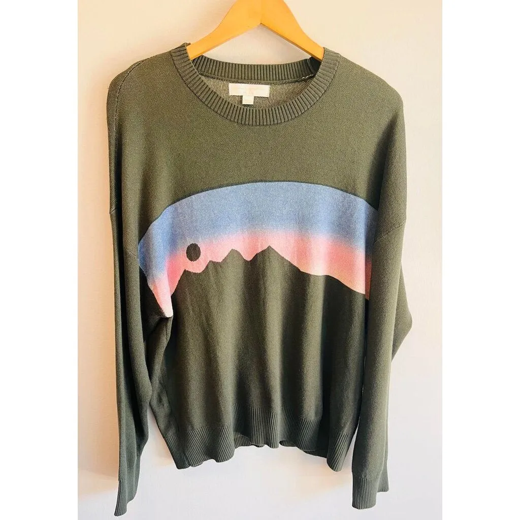 Spiritual Gangster Sunset Relaxed Pullover NWT - Size XL