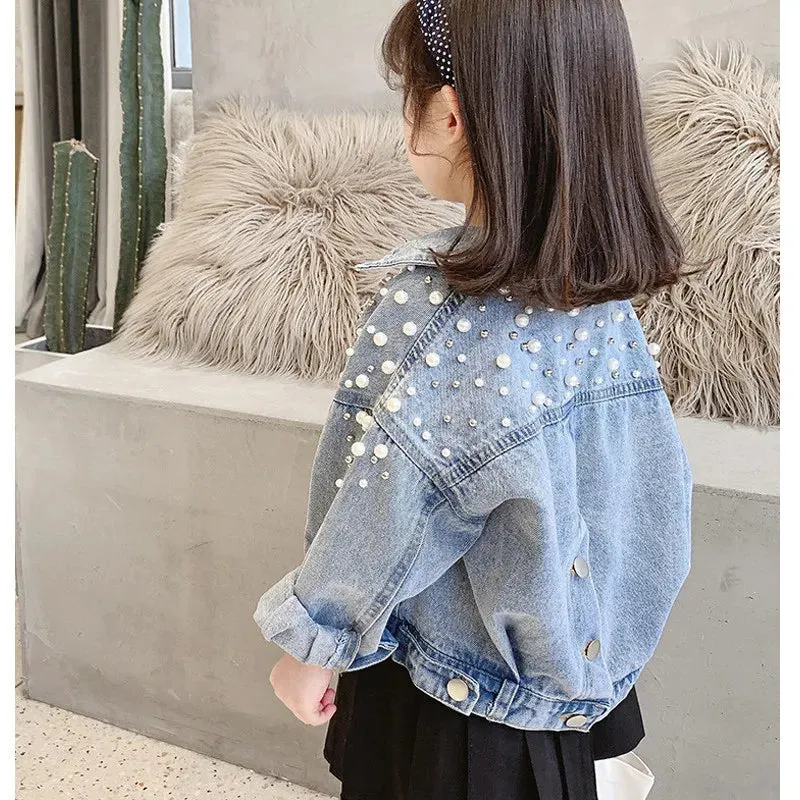 Stylish Girls Denim Jacket for Fashionable Kids Aged 2-10 Years