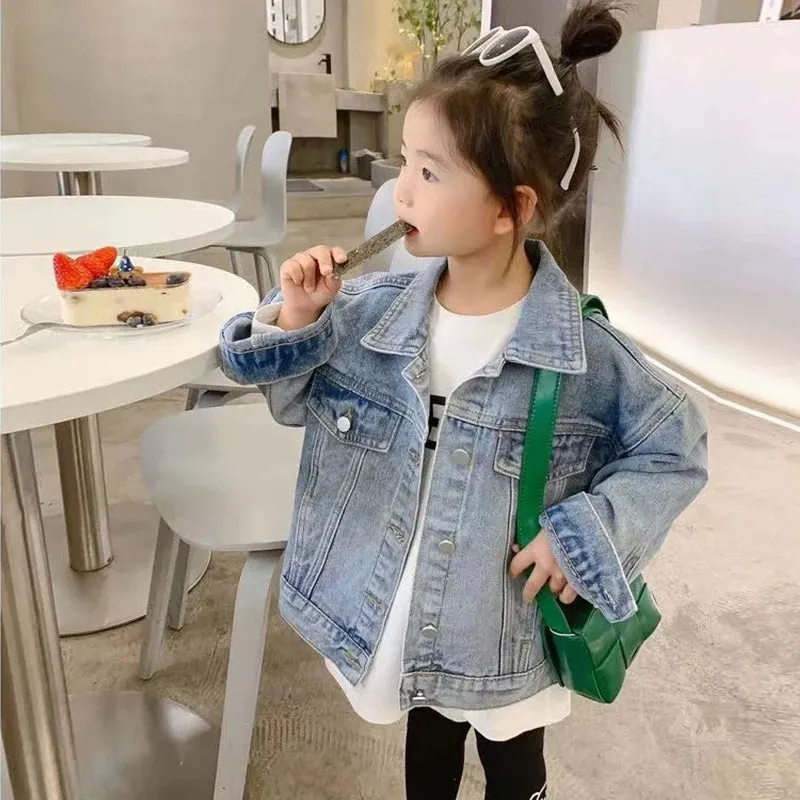 Stylish Girls Denim Jacket for Fashionable Kids Aged 2-10 Years