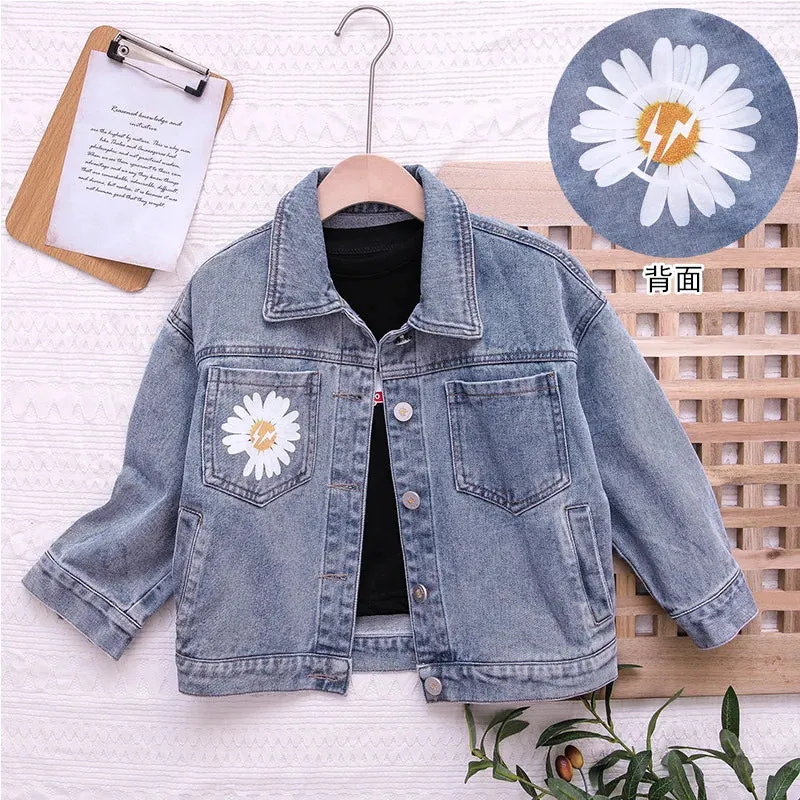 Stylish Girls Denim Jacket for Fashionable Kids Aged 2-10 Years