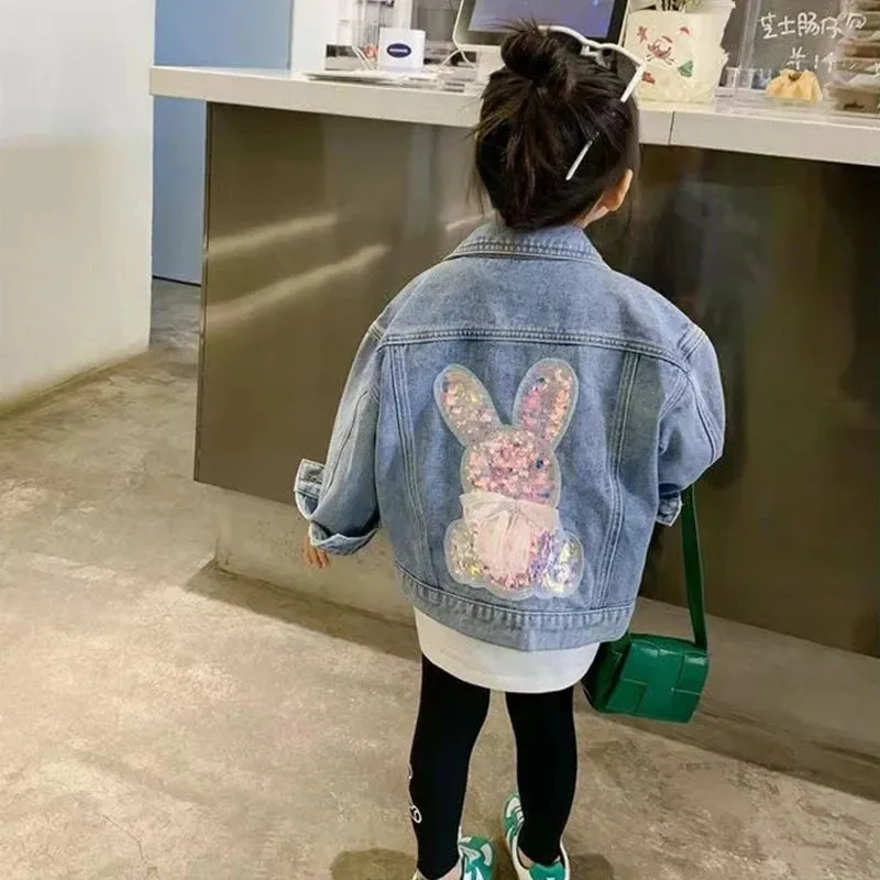 Stylish Girls Denim Jacket for Fashionable Kids Aged 2-10 Years