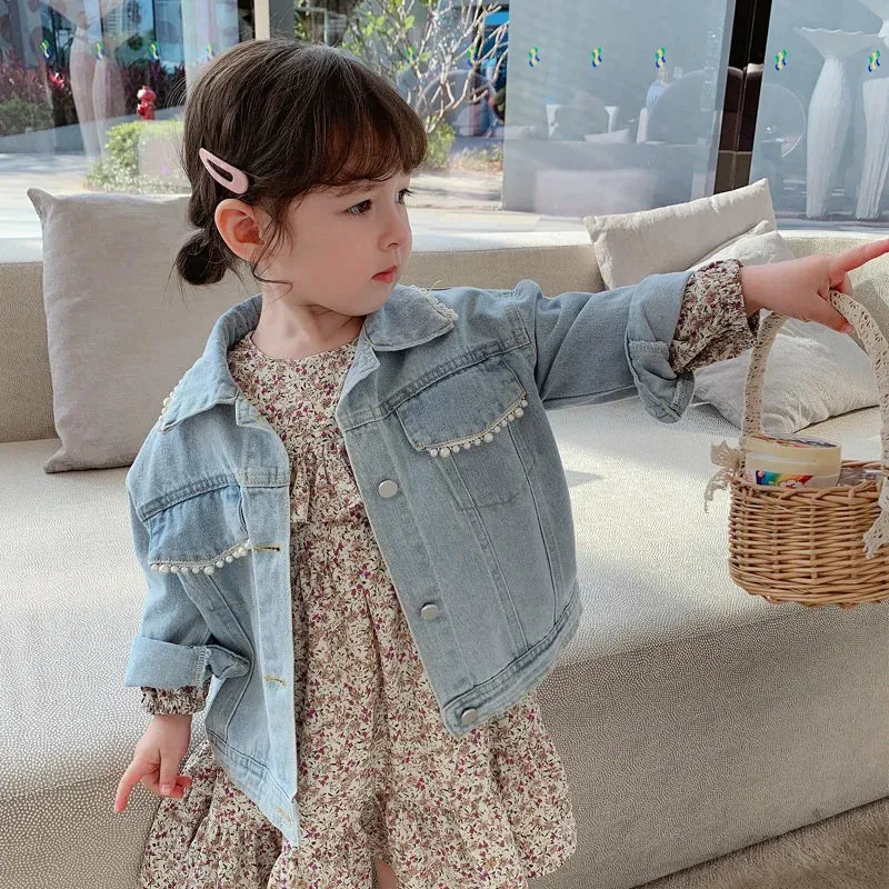 Stylish Girls Denim Jacket for Fashionable Kids Aged 2-10 Years
