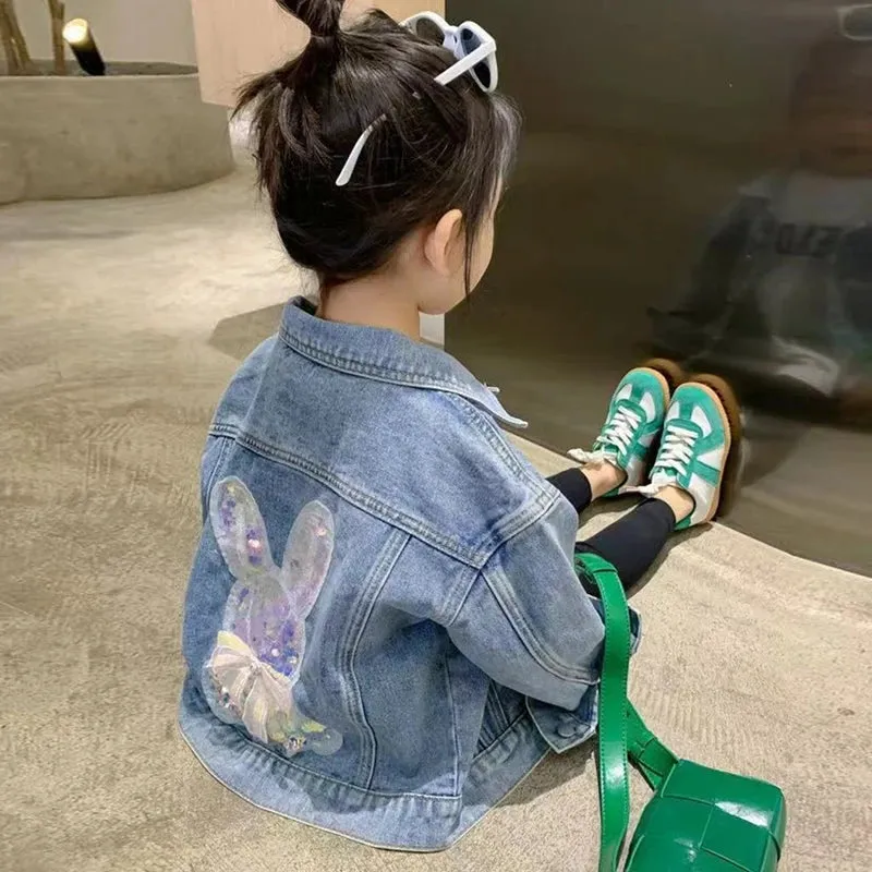 Stylish Girls Denim Jacket for Fashionable Kids Aged 2-10 Years