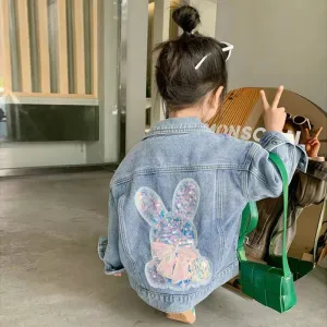 Stylish Girls Denim Jacket for Fashionable Kids Aged 2-10 Years