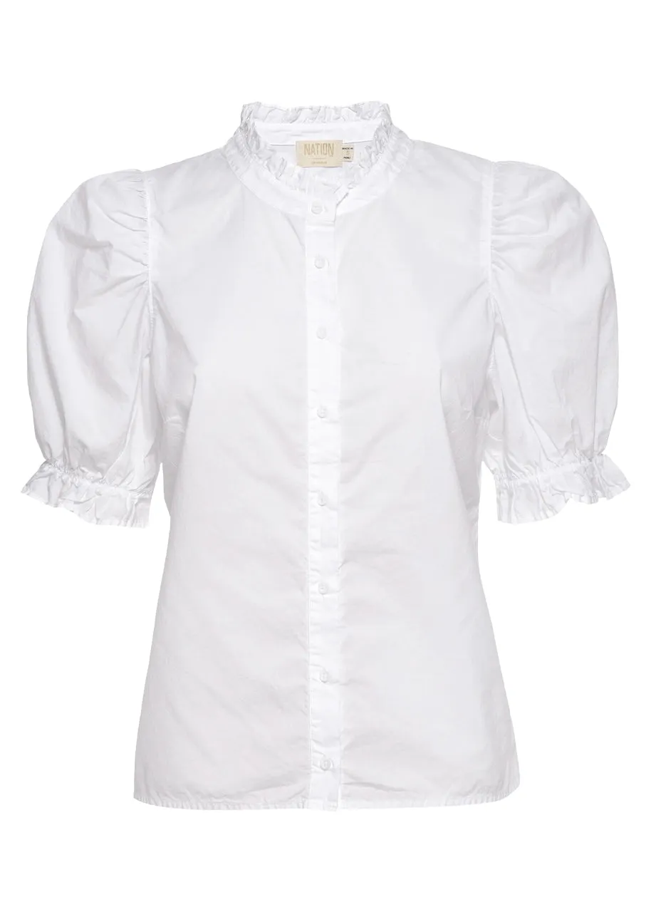 Suzette blouse in white