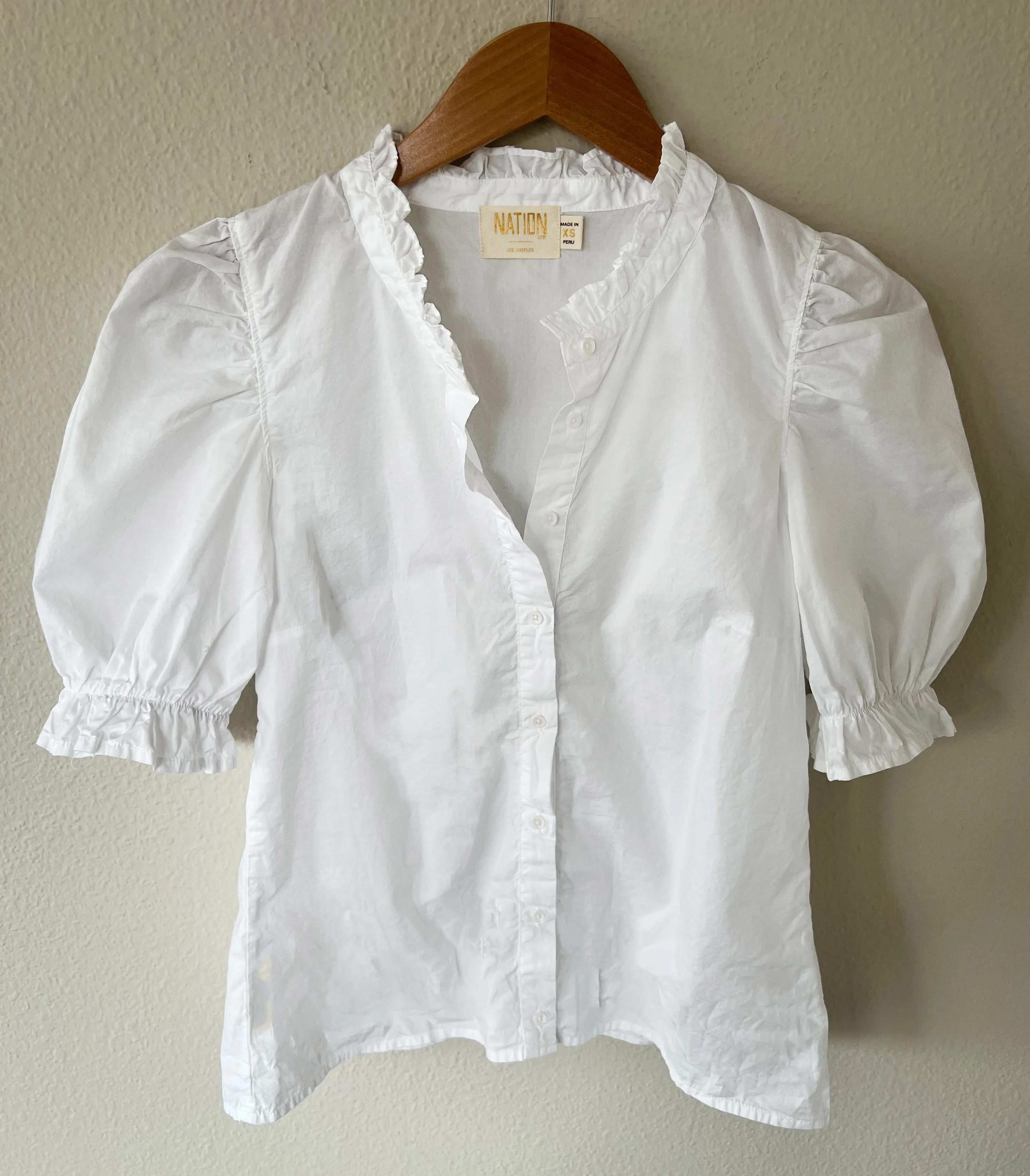 Suzette blouse in white