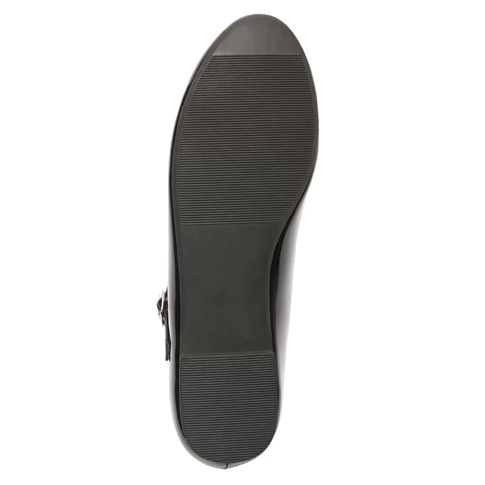 Sweet Flat in Black Patent