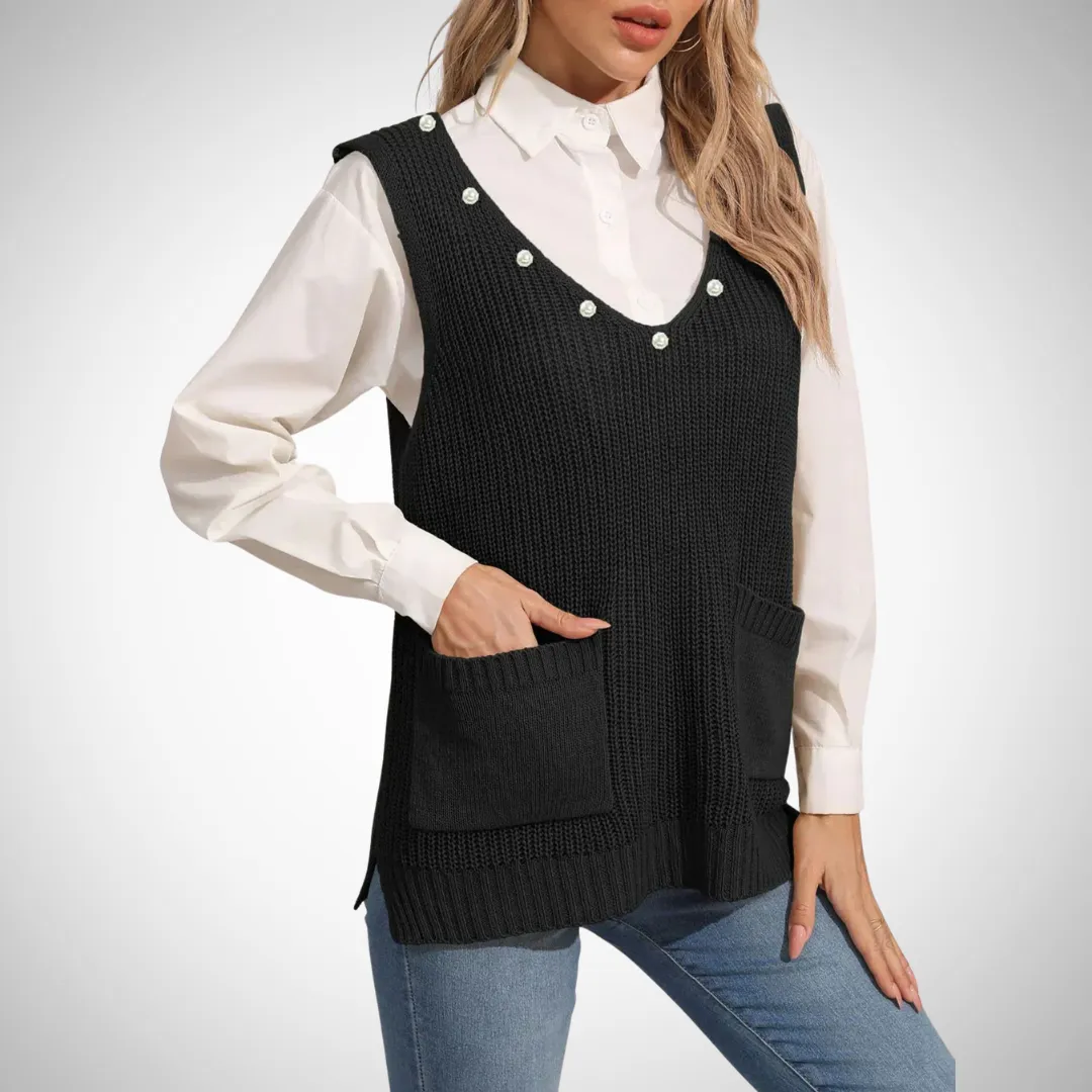 Trixie V-Neck Sweater Vest
