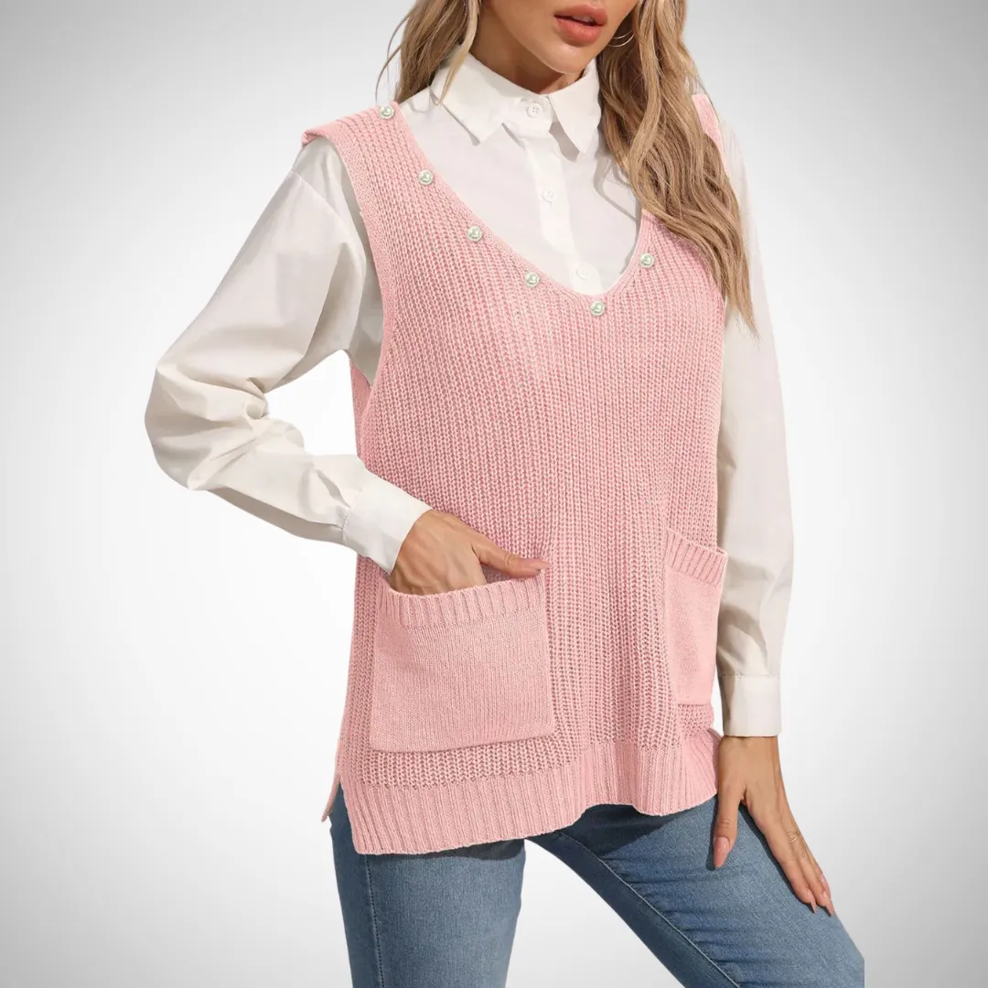 Trixie V-Neck Sweater Vest