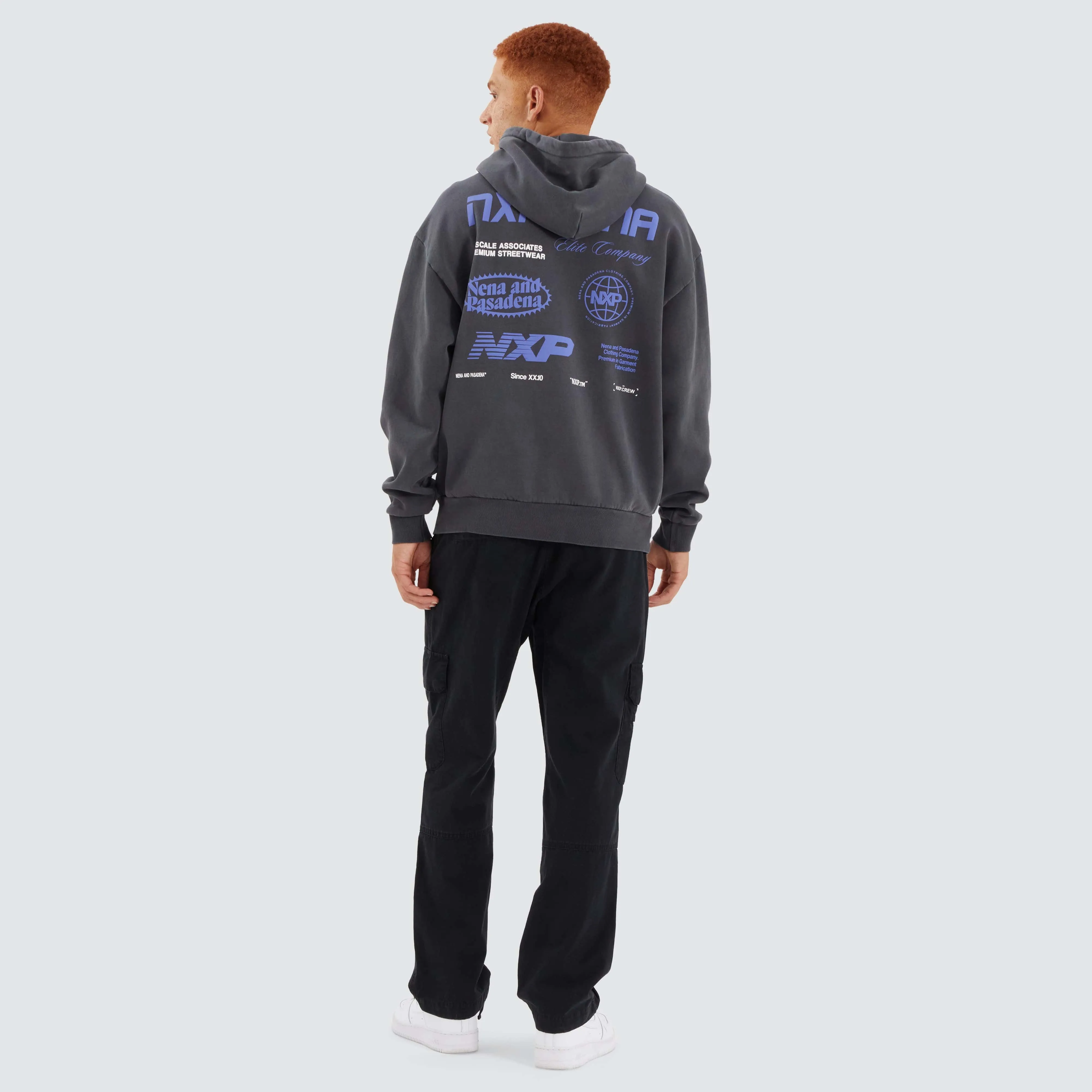 Upscale Box Fit Hoodie Pigment Asphalt