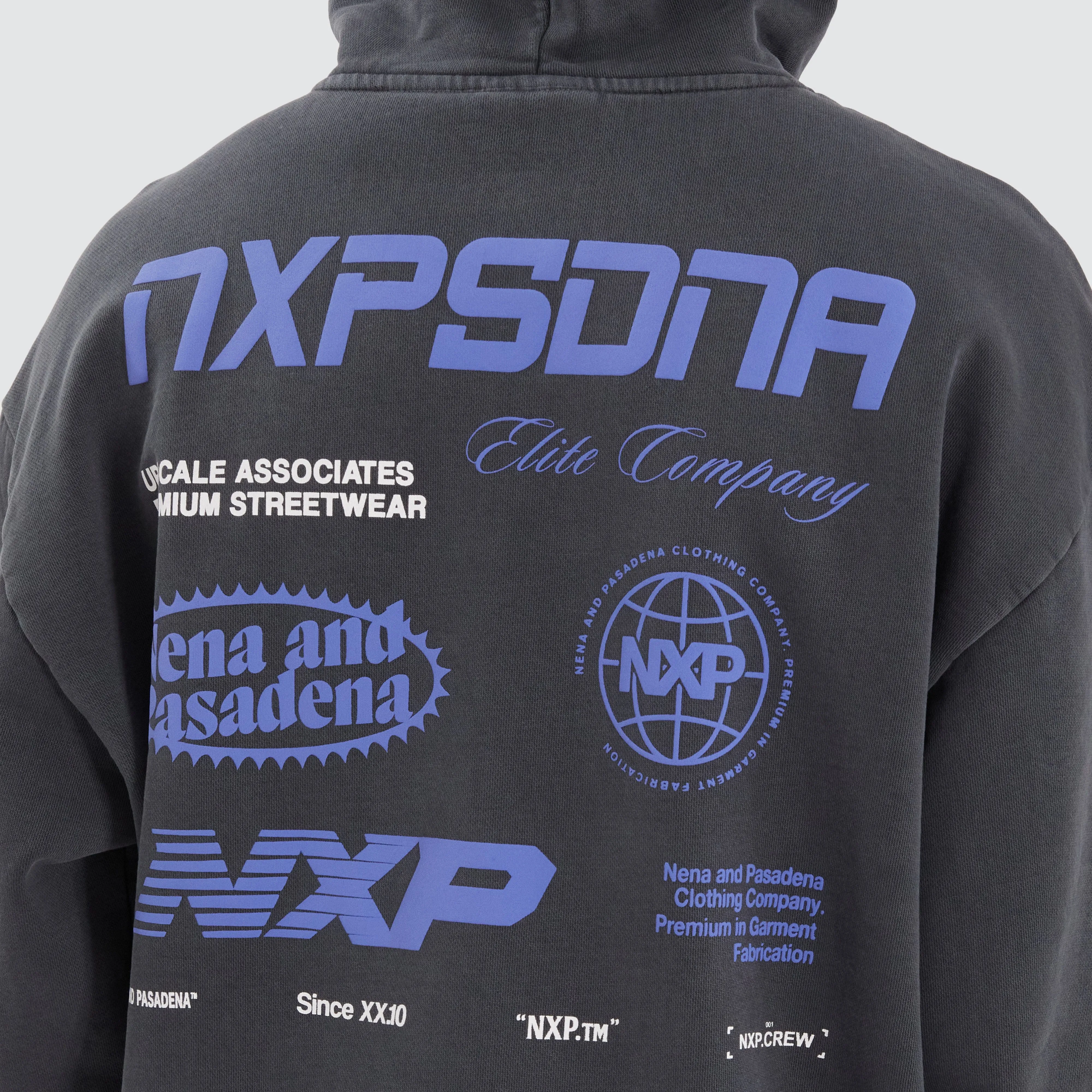 Upscale Box Fit Hoodie Pigment Asphalt