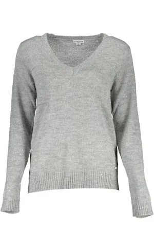 U.S. POLO ASSN. Silver Acrylic Women Sweater