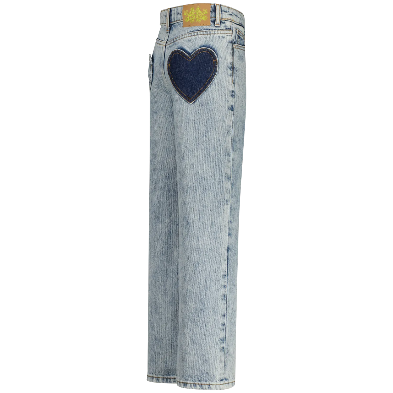 VINGINO - Girls - Cato Jeans Heart - Wide Leg