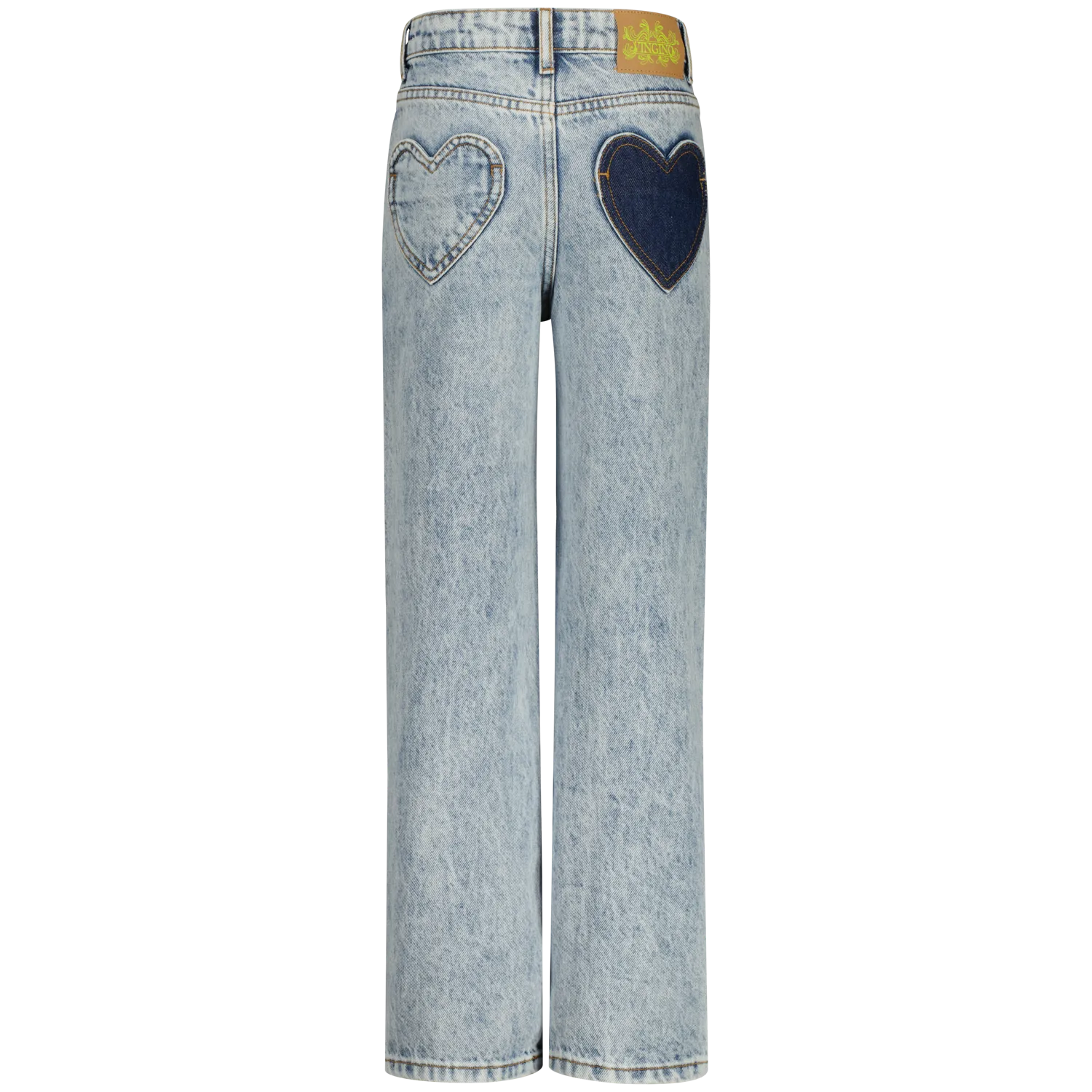 VINGINO - Girls - Cato Jeans Heart - Wide Leg