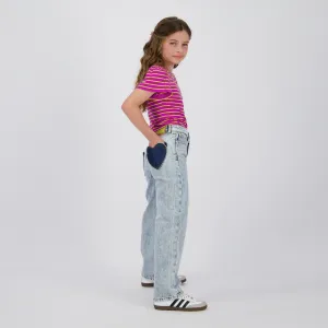 VINGINO - Girls - Cato Jeans Heart - Wide Leg
