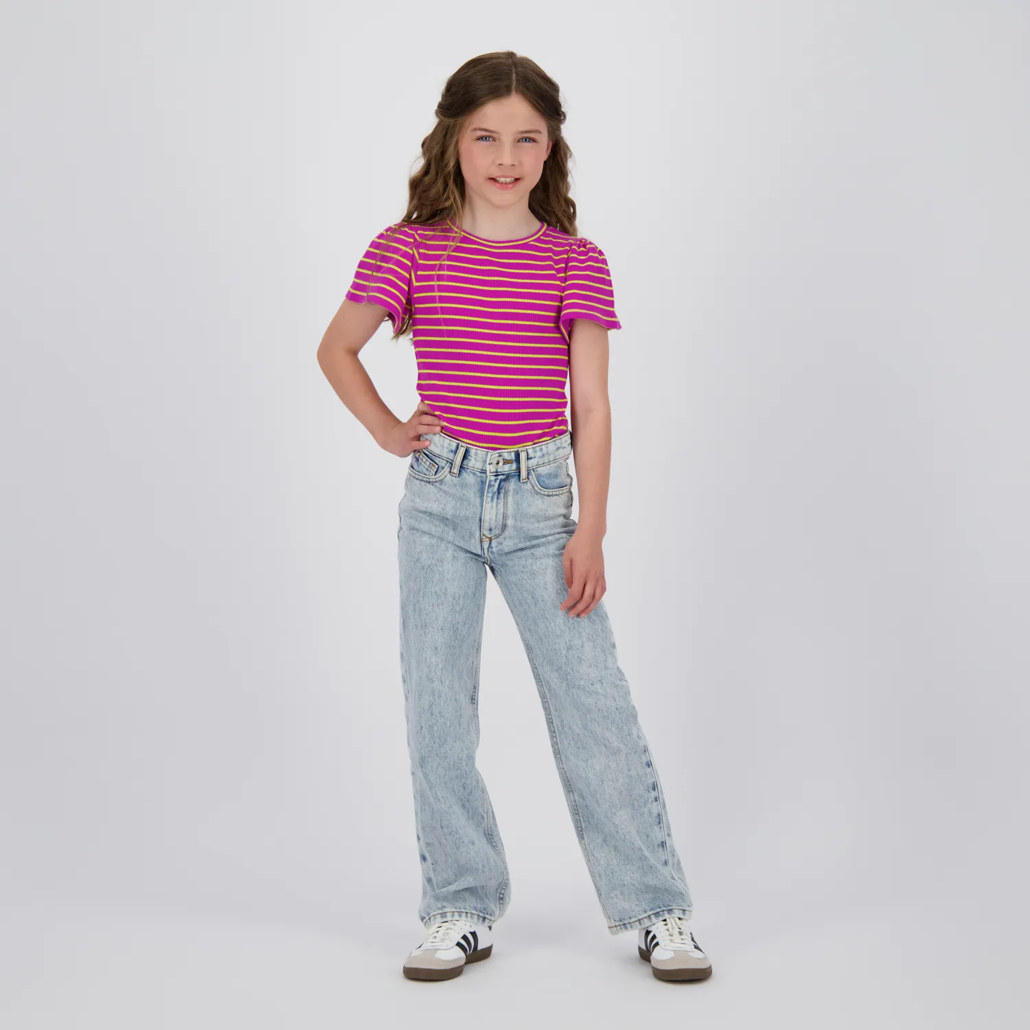 VINGINO - Girls - Cato Jeans Heart - Wide Leg