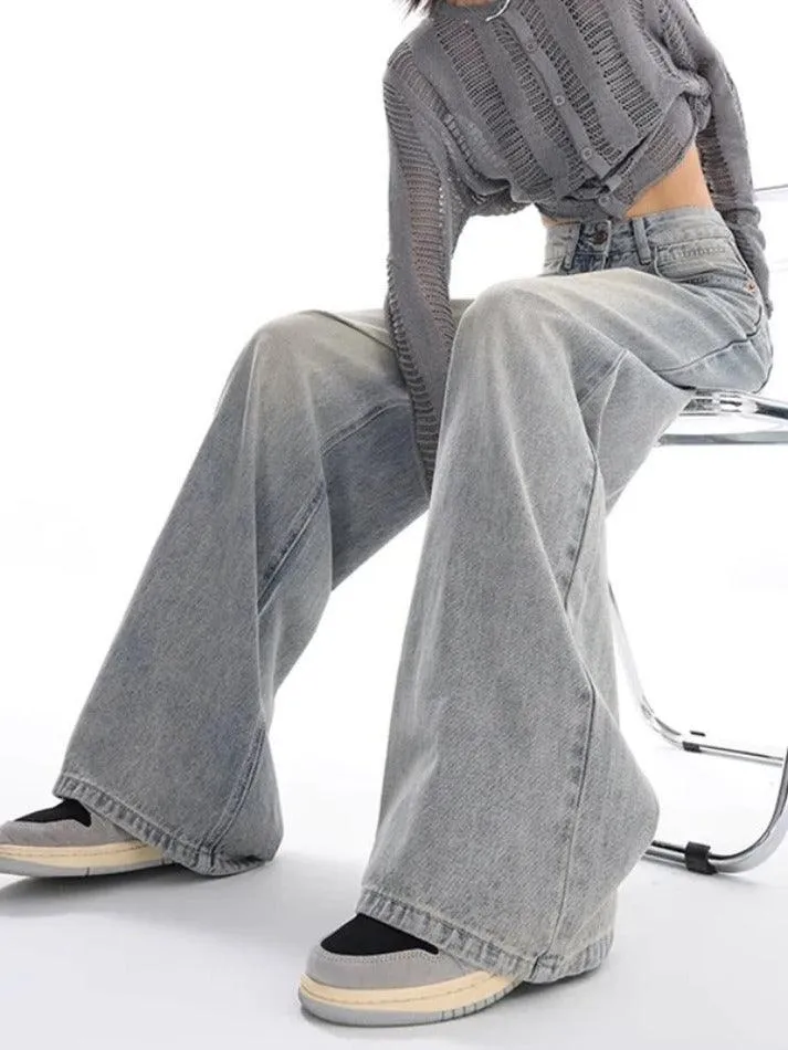 Vintage Light Wash High Rise Boyfriend Jeans