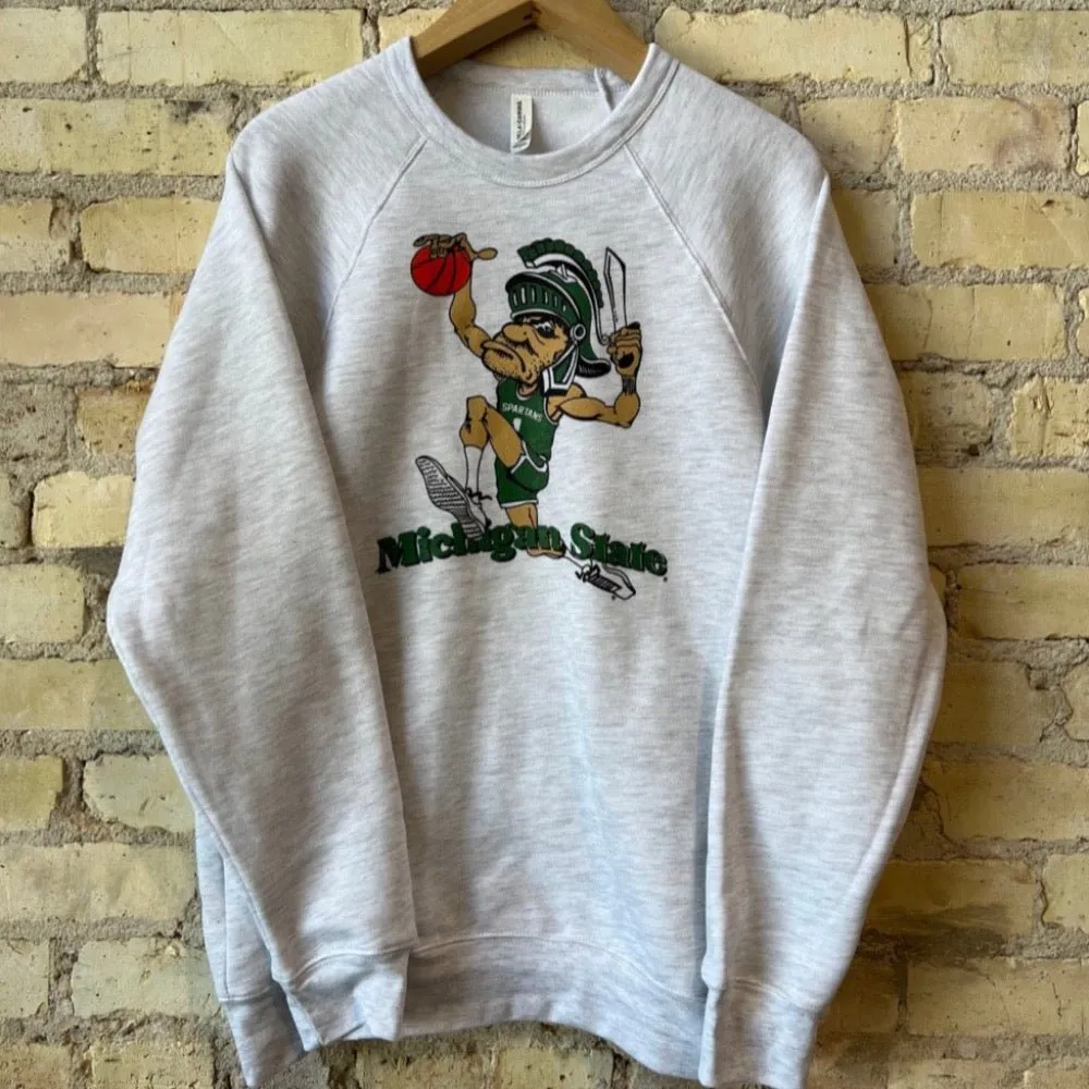 Vintage Michigan State Crewneck with Dunking Gruff