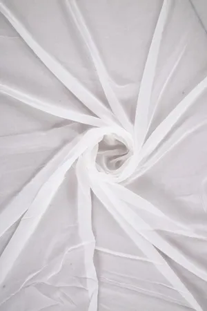 White Plain Dyeable Natural Viscose Royal Crepe Fabric
