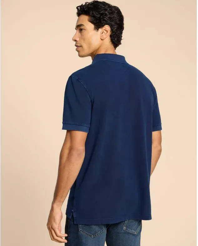 WHITE STUFF<BR>
Utility Polo<BR>
Deep Blue/ Washed Black<BR>